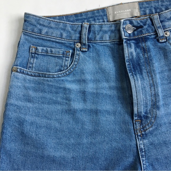 Everlane The Curvy Cheeky Jean High Rise Crop Blue Denim Jeans Size 29 - Picture 7 of 17